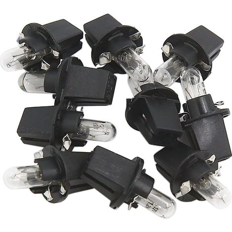 10 Stück DC 12V 1,2W T5 Hellgelbe Auto-Armaturenbrettlampen (1/4)