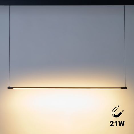 Suspension horizontale à LED pour rail magnétique - 48V -