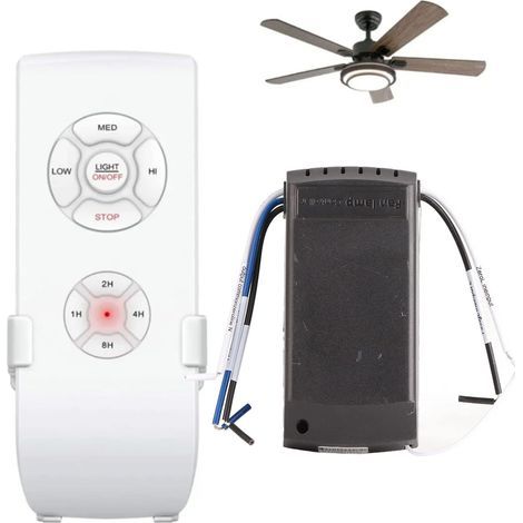 Kit de Télécommande de Ventilateur de Plafond, Télécommande Universelle Smart pour Ventilateur de Plafond avec Fonction de Contrôle de la Vitesse et de la Synchronisation du