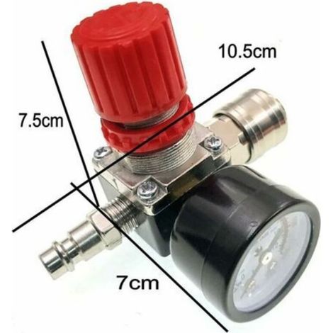 Vanne De Contrôle De Pression - 120 Psi - 12 Bar - Filetage 1/4 Pt - Pour Compresseur D'air - 1 Pièce (1/4)