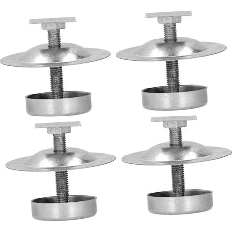 4 Supports de Ruche en Fer Argentés à Vis pour Extérieur Lot de 4, Base Stable pour Ruches, Installation Simple, Usage Apiculture en Plein Air (1/5)