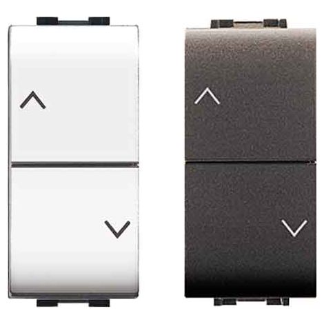 doppio pulsante interbloccato serie mylife -bianco. (1/2)
