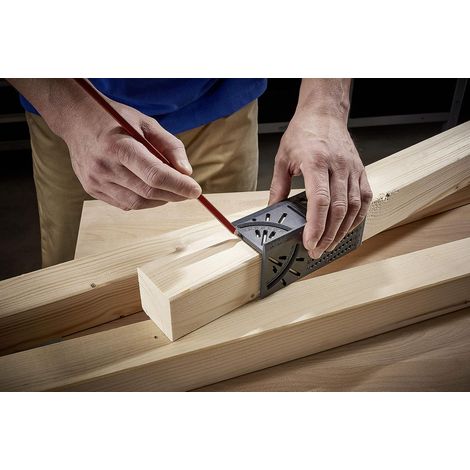 Équerre 3D d'Onglet - Traçage Angle De 45° À 90° - 150 X 275 X 66 mm - Prendre Mesures Différents (1/5)