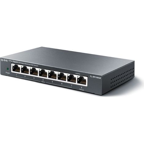 HUB Switch puertos 8 puertos RJ-45 Ethernet TP-LINK TPL RP108GE