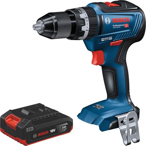 Avvitatore a percussione a batteria Bosch GSB 18V-55 Professional 18 V 55 Nm Brushless + 1 batteria da 2,0 Ah - senza caricabatterie (1/5)