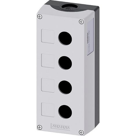 Siemens 3SU1804-0AA00-0AB1 3SU18040AA000AB1 Leergehäuse 4 Einbaustellen (L x B x H) 194 x 85 x 64 mm (1/3)