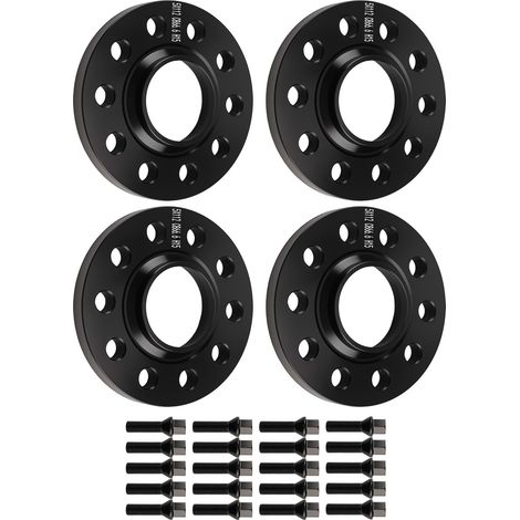 10/12mm Black Wheel Spacers for BMW 1 Series F40 2019-2024 5x112 Hub Centric