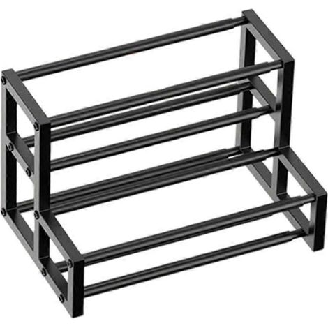 Erweiterbarer Organizer für Kaffeesirup, vergrößerter Siruphalter für 6 bis 12 Flaschen, ideal für Kaffeebars, verstellbare Breite. (1/5)