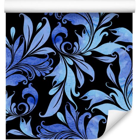 Papier peint à motifs de feuilles ornementales pour salon et chambre 50x1000 cm (1/5)