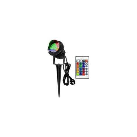 10-W-RGB-LED-Außenstrahler, IP65 wasserdicht – Erdspieß für einfache Installation – Hochleistungs-COB-Licht – Wetterfest – Crezuo