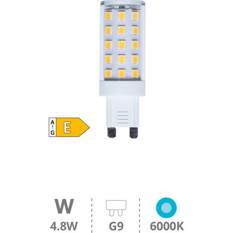 Bombilla LED G9 5W 360º 6000K 470lm (1/3)