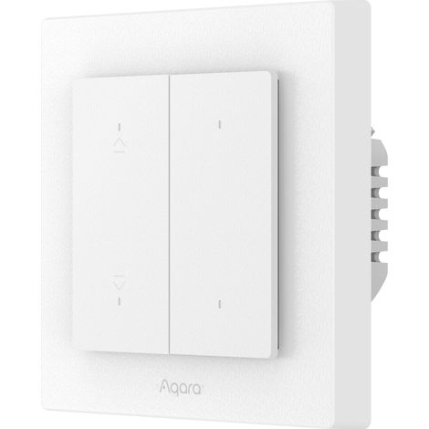 Interrupteur connecté pour volets roulants – Compatible Matter, Zigbee 3.0, Thread – Écran tactile en verre trempé – Installation encastrée 86x86mm – Aqara (1/5)