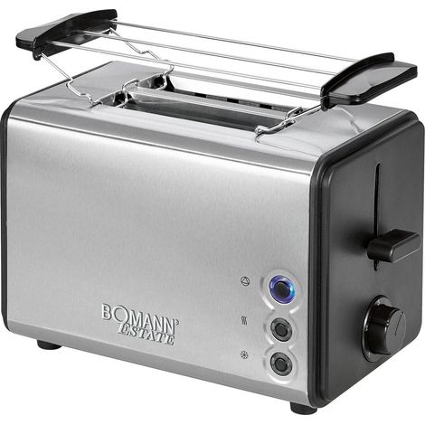 bomann TA 1371 CB toaster noir acier inoxydable 2 tranches (1/5)