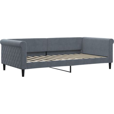 Maison Exclusive - Letto da Giorno Grigio Scuro 100x200 cm in Velluto (1/5)