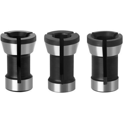 3 adattatori per testa di fresatrice, adattatori per macchine per incisione, pinze per mandrino per trapani, macchine per incisione, rifilatrici, fresatrici elettriche per legno, porta pinze (6 mm, 6, (1/5)