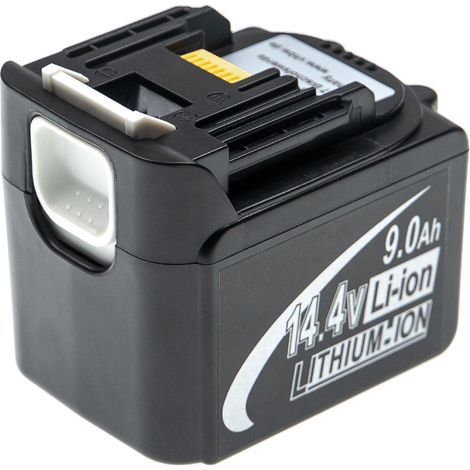 vhbw Akku kompatibel mit Makita DSS500Z, DTD134, DTD134RFE, DTD134RME, DTD134Z, DTD137 Elektrowerkzeug (9000 mAh, Li-Ion, 14,4 V)