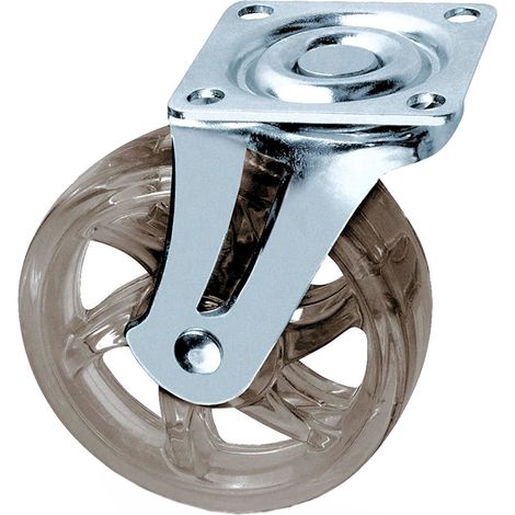 4er Pack - Möbelrolle SHIFT Ø 75 mm Braun ohne Bremse