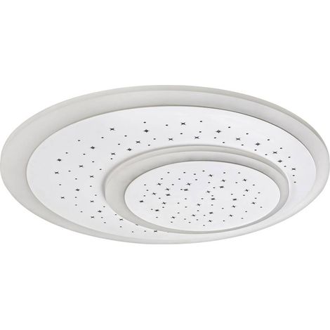 Lampada da soffitto Taneli White LED 47W L: 5.5 cm B: 48 cm H: 5.5 cm ø48cm dimmerabile con telecomando (1/5)