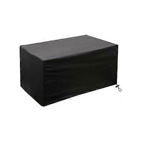 Gartenmöbelabdeckung – 160 x 160 x 80 cm – 420D Oxford-Gewebe – Schutzhülle für Gartentische – Atmungsaktiv – Wasserdicht – Schwarz – Rechteckig