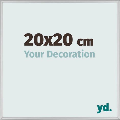 yd. - Cadre photo 20x20 - Argent Mat - Aluminium - Kent