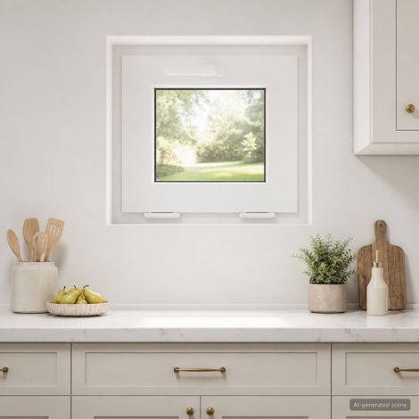 vidaXL Finestra a Ribalta per Seminterrato RISOR 45 x 40 cm (1/5)