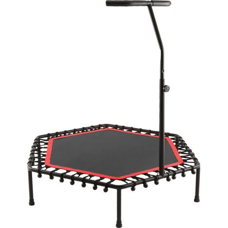 TRADE SHOP - Trampolino Tappeto Molle Elastico 150kg Con Maniglia Di Sicurezza Fitness Sport - (1/5)