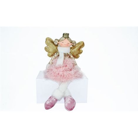 Angelo Decorativo Natalizio in Stoffa 37 cm (1/2)