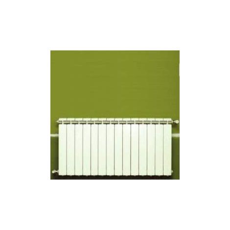 Chauffage central fonte aluminium 14 éléments – Radiateur blanc KLASS 500 – Puissance 1624W – Pour installations jusqu'à 110°C – Global