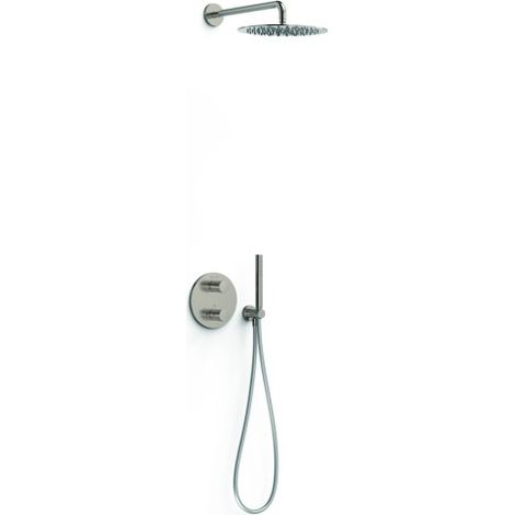 Kit robinet thermostatique encastré 2 voies pour douche Therm-box Acier - TRES 26235004AC