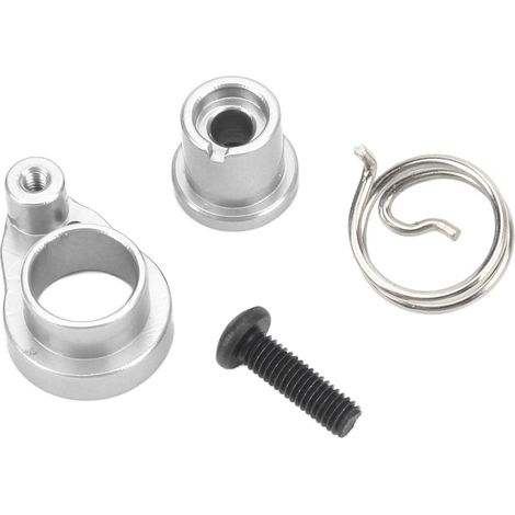Bras d'amortisseur en alliage d'aluminium CNC 25T pour servocommande, pièce de remplacement à absorption des chocs, couleur titane, compatible avec voitures RC Traxxas (1/5)