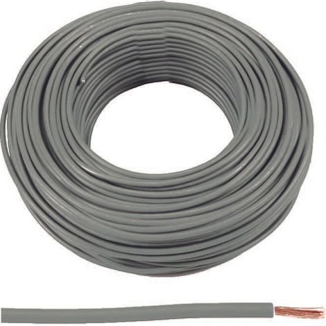Cavo elettrico unipolare antifiamma grigio fs17 - 1x mmq.6 colore grigio