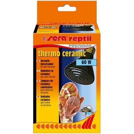 Sera Reptil Thermo Ceramic 60 W - Lampara Cerámica Calefactora para Terrarios
