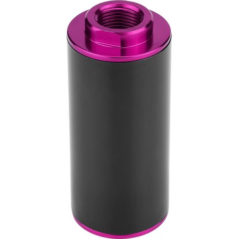Universeller AN6-Kraftstofffilter aus Aluminium, 100 Mikron, hoher Durchfluss, lila, für Pkw und Lkw (1/5)