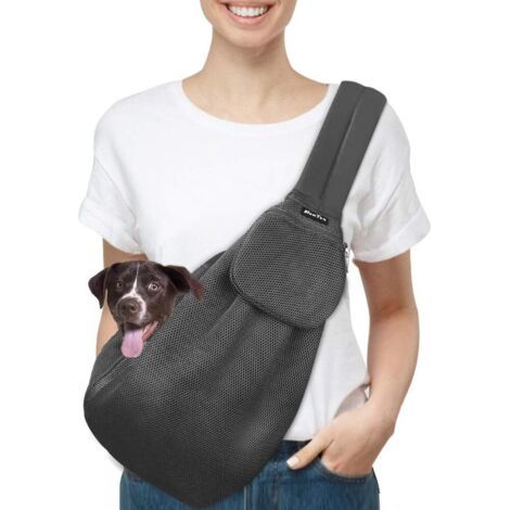 Sac de Transport pour Chien, Sac à Bandoulière Mains Libres pour Petit Animal de Compagnie avec Sangle Réglable, Adapté au Transport de Petits Animaux de Compagnie en Voyage en Plein Air (1/5)