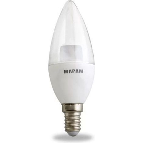 Trade Shop - copy of LAMPADINA LED A CANDELA OPACA E14 3 WATT LUCE FREDDA 6500K ALTA QUALITÀ 00548 -