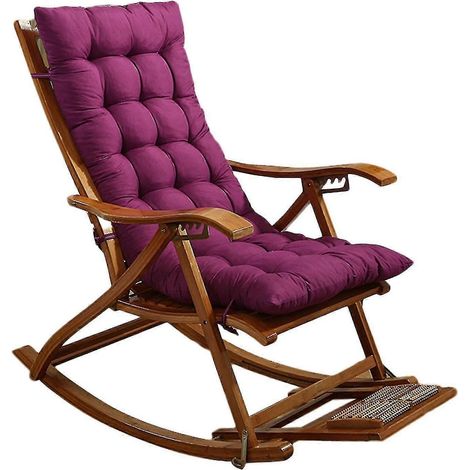 Lounger Cushion Soft Replacement High Seat Pad With Fixation Strap Large Rocking Chair Bench Pad For (1/5)