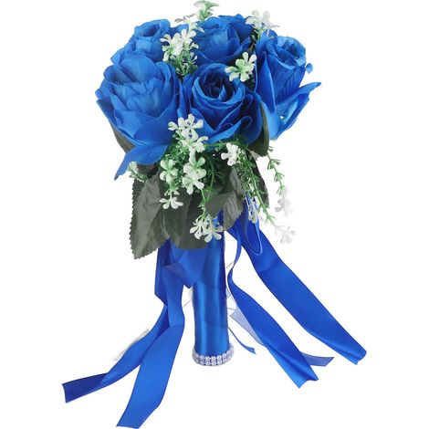 Bouquet de roses artificielles, bouquet de mariage artificiel (1/5)