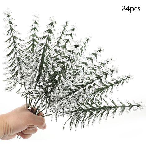 24 künstliche Kiefernnadeln, künstliche Kiefernzweige, stereoskopische 3D-Schaumpflanzendekoration (AL146-035-1) (1/3)