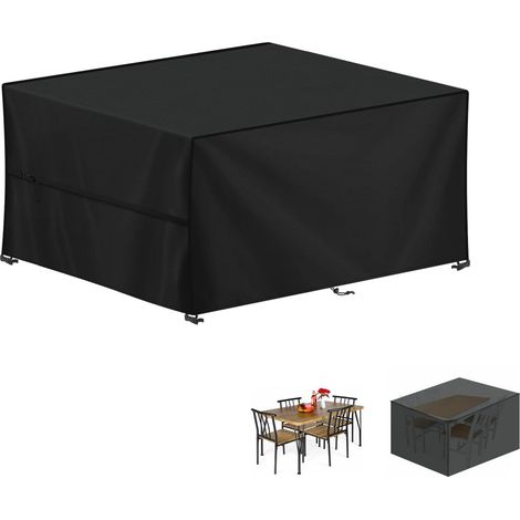 Housse Table de Jardin, 120x100x75cm Bâche Salon de Jardin Housse Protection Salon de Jardin Imperméable Bache Table de Jardin, Anti-UV, 420D Oxford Housses Table Exterieur (1/5)