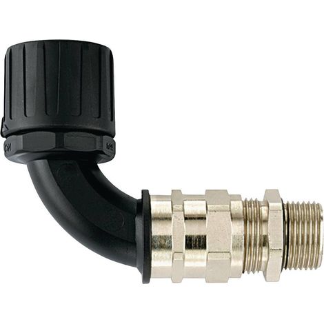 HellermannTyton 166-23306 HG34-90CG-M32-PA66/NPB-BK Raccordo a vite del tubo flessibile Nero M32 90° 1 pz.