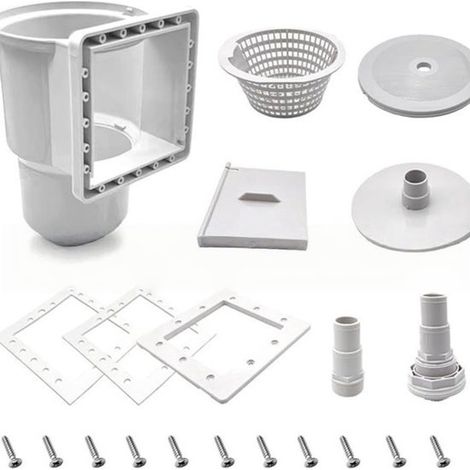 Écumoire pour piscine standard - Embout de vidange blanc