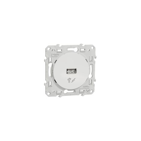 Presa USB odace carica diretta 5 volt bianco compatto