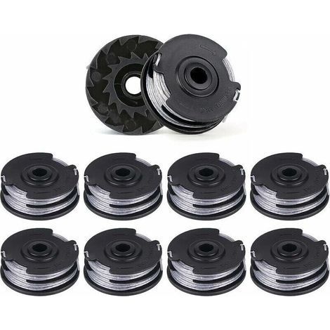10er-Pack Ersatz-Fadenspulen für Rasentrimmer, Doppellinie, Länge 6 m x 1,6 mm, passend für Bosch-Modelle ART 30-36 LI, ART 30, ART 27 und ART 24. (1/4)