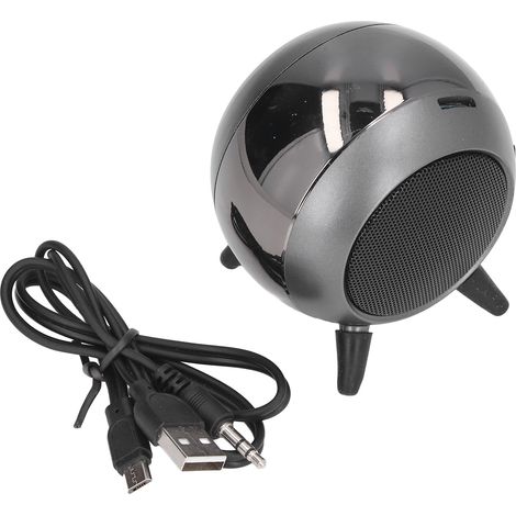 Enceinte sans fil avec son surround stéréo à 360°, Bluetooth 5.0, portée de 10 mètres, chargement USB, enceinte portable stable
