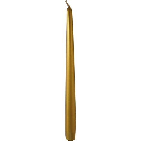 Cereria Di Giorgio Candele Coniche Ø 2,2 cm H. 30 cm (12 pz) - Oro