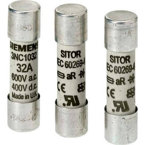 [NEUWERTIG] B-Ware Siemens 3 Nc1403 Zylindersicherungseinsatz Verteiler Sicherung 3 A 660 V 1 St.180