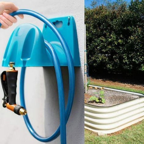 Support mural pour tuyau d'arrosage - - Fixation murale - ABS - 25 x 16 x 16 cm - Stocke 20 m (1/4)