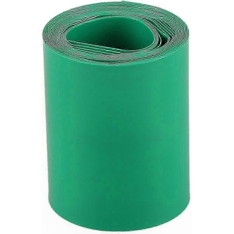 Tube thermorétractable PVC 50mm vert foncé 2M pour envelopper 2 batteries 18650 (1/5)