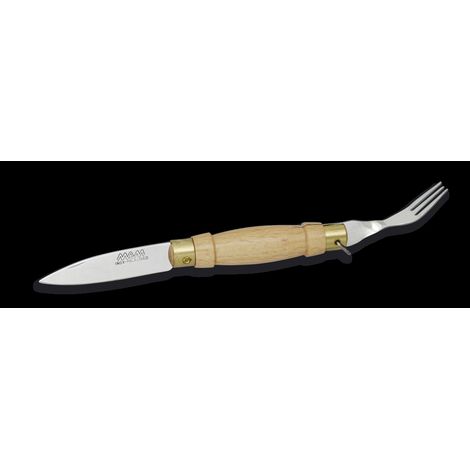 Couteau multifonction mam 14011 manche bois fourche ouvre-bouteille