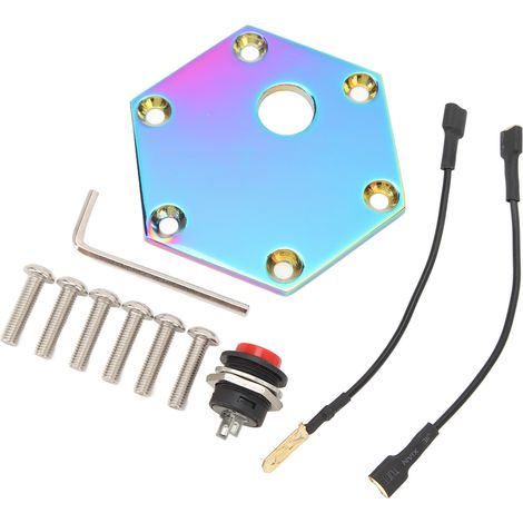 Volant 70mm Plaque Hexagonale Couvercle Bouton Klaxon pour Volant Racing 6 Trous (1/5)